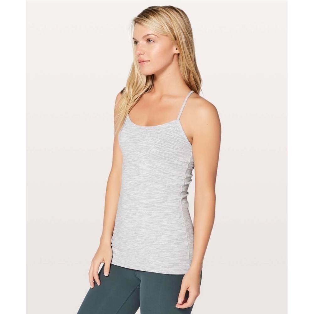 Lululemon | Power Pose Tank *Light Support Wee Are From Space Size 4 Light Grey
